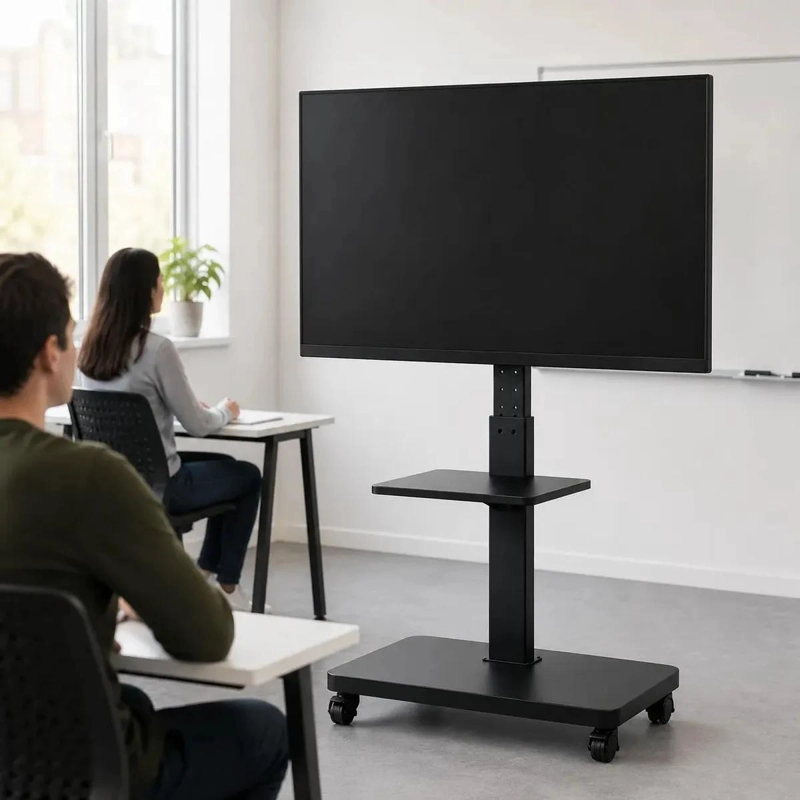 SOPORTE MOVIL PARA TV INCLINABLE CON RUEDAS 26-75 PULGADAS - 3