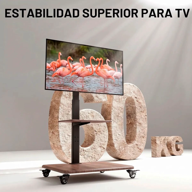 SOPORTE MOVIL PARA TV DE 26 A 75 PULGADAS CON RUEDAS - 6
