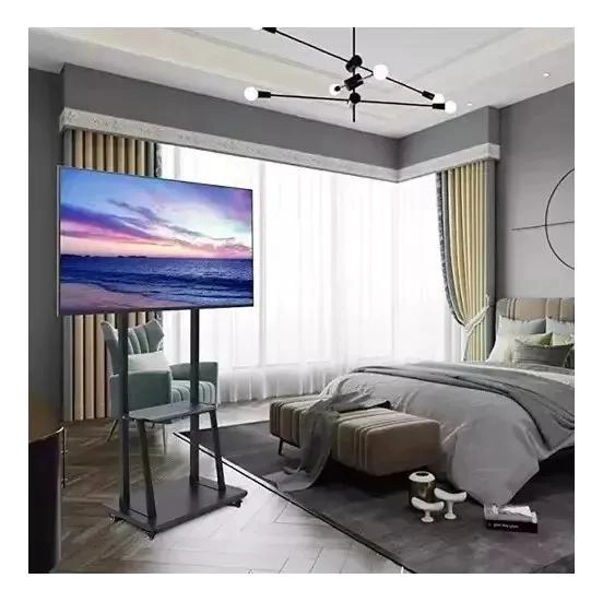 SOPORTE DE TV PEDESTAL CON RUEDAS PARA PANTALLAS DE 32 A 70 PULGADAS - 8