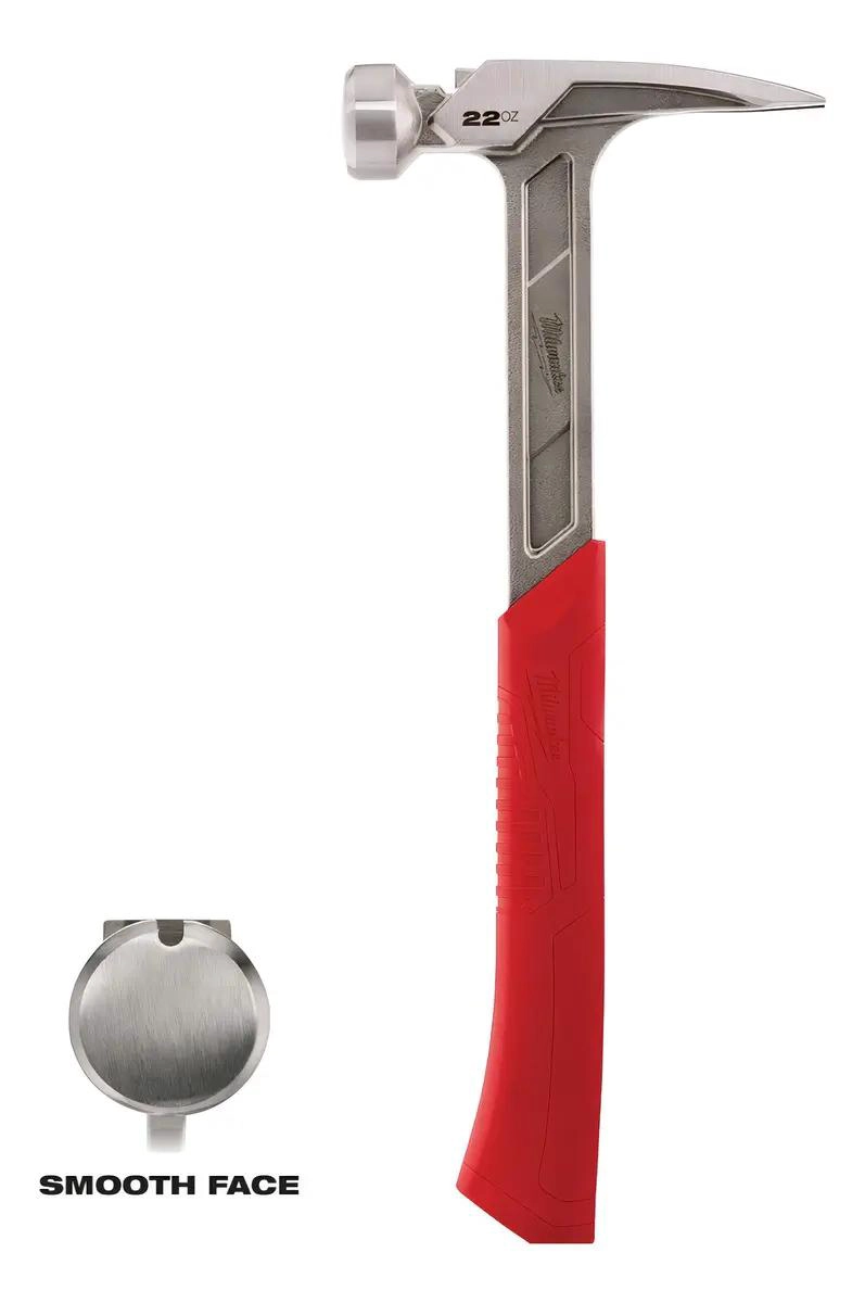 MARTILLO DE CARPINTERO CARA LISA 22 OZ CON MANGO ERGONOMICO - 6