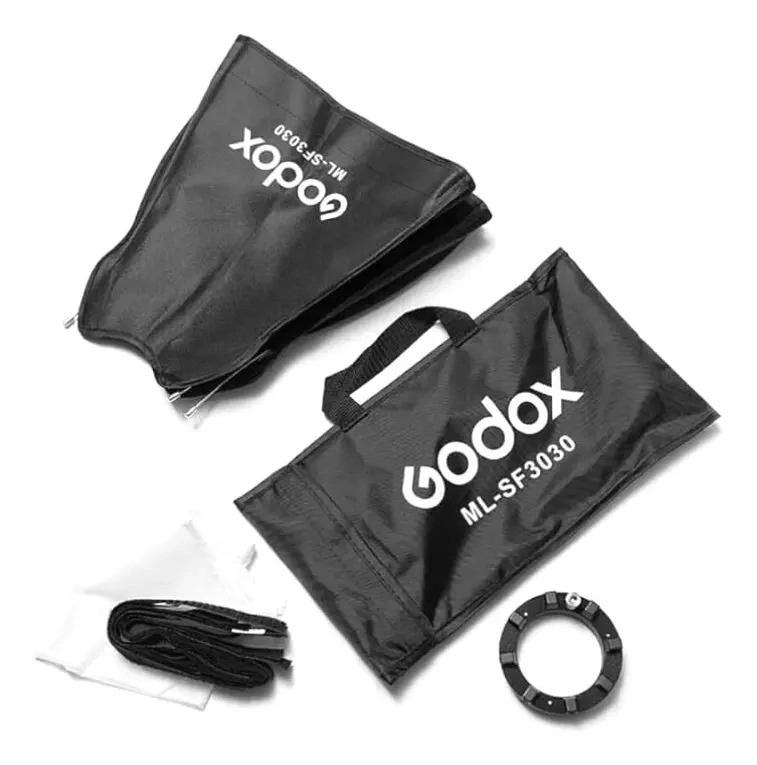 SOFTBOX DE LUZ DIFUSA 30X30 CM CON GRILLA PARA FOTOGRAFIA - 2