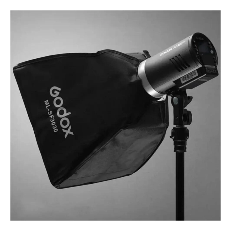 SOFTBOX DE LUZ DIFUSA 30X30 CM CON GRILLA PARA FOTOGRAFIA - 3