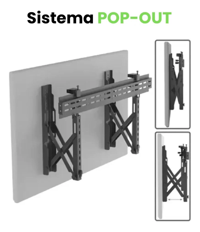 SOPORTE PARA VIDEOWALL CON SISTEMA POP-OUT PARA PANTALLAS DE 37 A 70 PULGADAS - 4