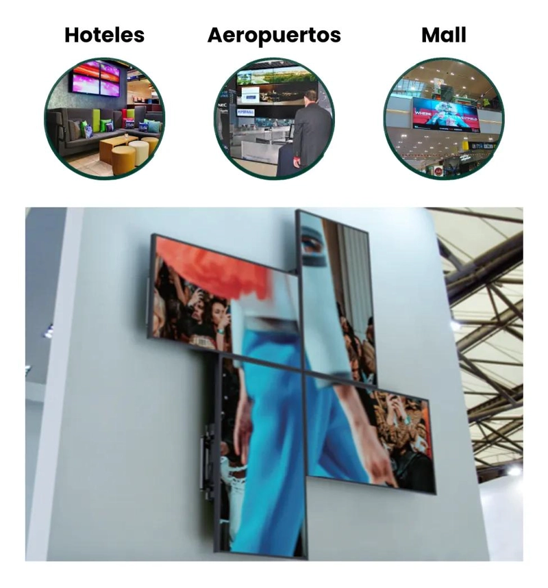 SOPORTE PARA VIDEOWALL CON SISTEMA POP-OUT PARA PANTALLAS DE 37 A 70 PULGADAS - 6