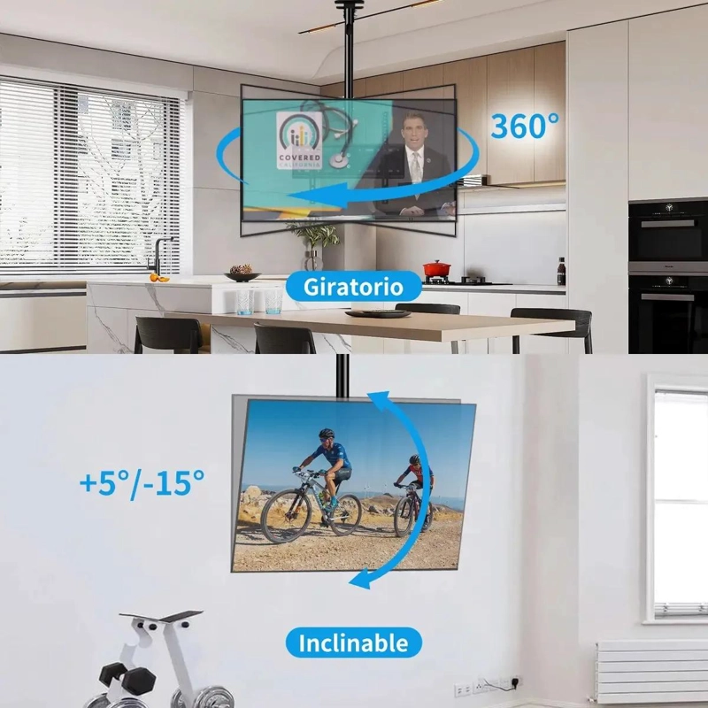 SOPORTE DE TECHO ARTICULADO E INCLINABLE PARA TV DE 26 A 60 PULGADAS - 7