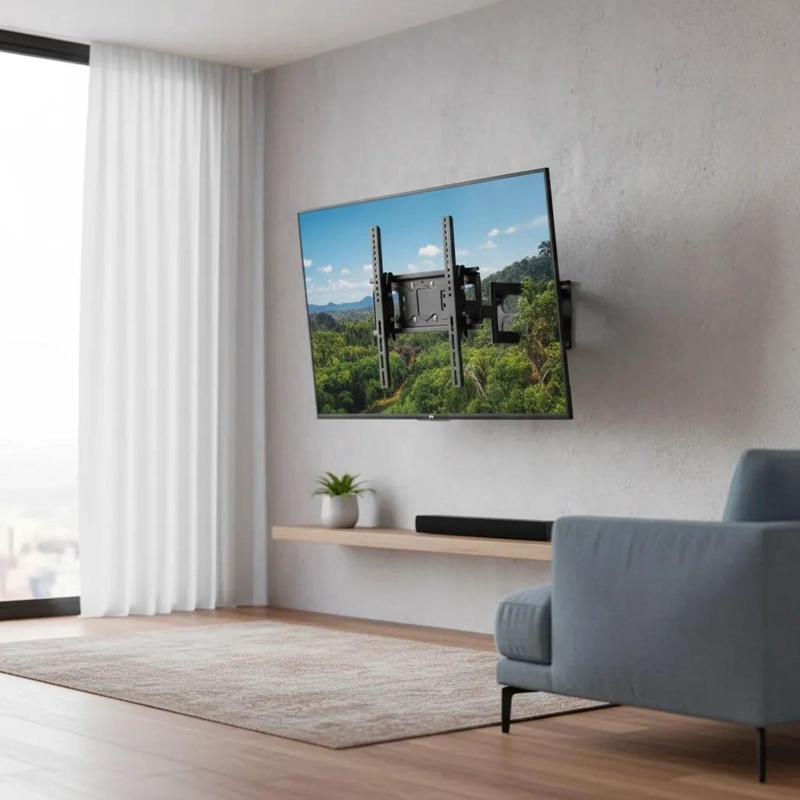 SOPORTE DE PARED BRAZO DOBLE PARA TELEVISORES DE 26 A 65 PULGADAS - 7