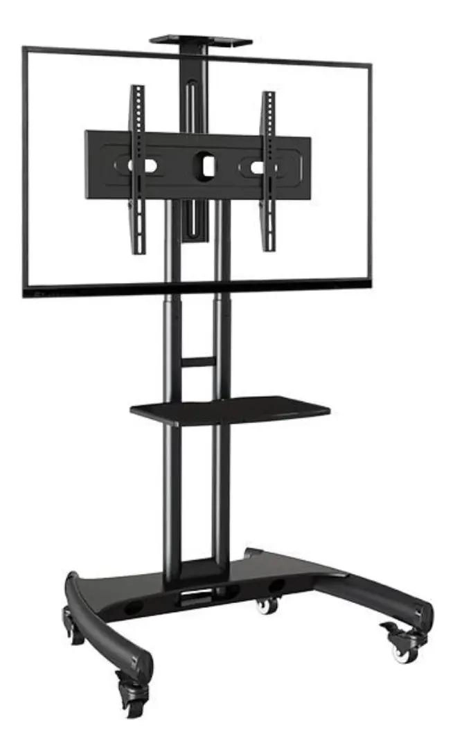 SOPORTE MOVIL PARA TV CON RUEDAS Y ALTURA AJUSTABLE - 2