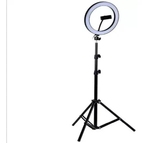LAMPARA DE LUZ ANILLO LED REGULABLE 21CM CON SOPORTE - 3