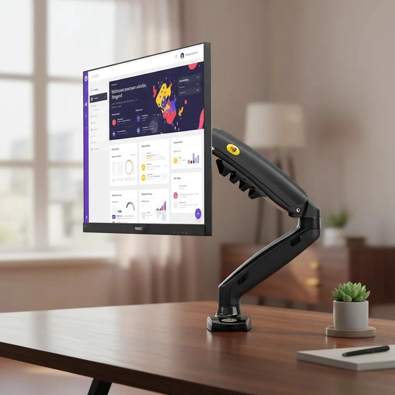 SOPORTE DE MESA ARTICULADO PARA TV Y MONITOR DE 17 A 27 PULGADAS - 1