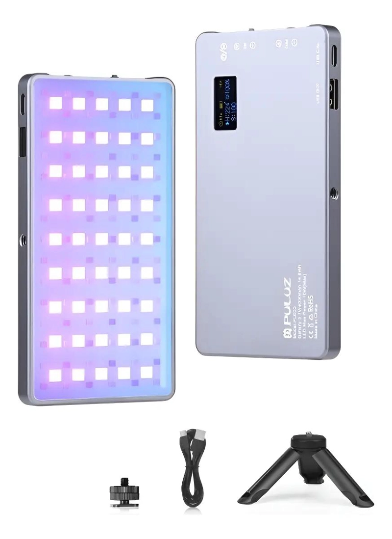 PANEL LED RGB RECARGABLE PARA FOTOGRAFIA Y VIDEO - 1