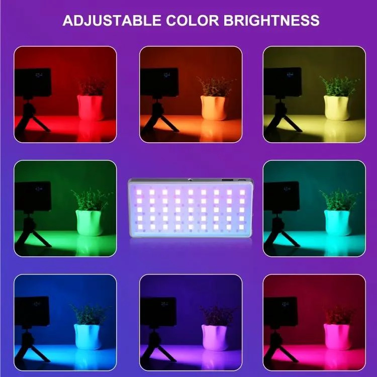PANEL LED RGB RECARGABLE PARA FOTOGRAFIA Y VIDEO - 5