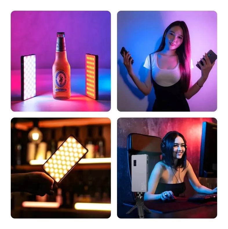 PANEL LED RGB RECARGABLE PARA FOTOGRAFIA Y VIDEO - 6