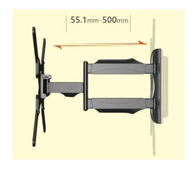 SOPORTE PARED AJUSTABLE PARA TELEVISORES DE 32 A 55 PULGADAS - 4