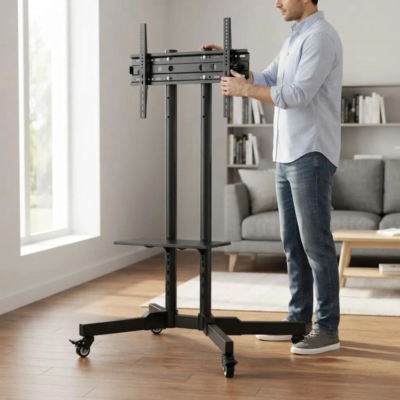 SOPORTE PEDESTAL AJUSTABLE PARA MONITOR Y TV DE 23 A 43 PULGADAS - 5