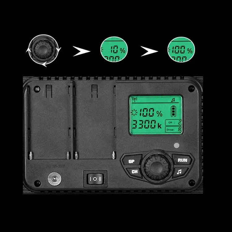 LAMPARA LED BASCULANTE CON 320 LEDS Y REGULADOR DE INTENSIDAD - 3