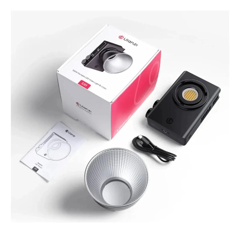 FOCO LED COB 100W BI-COLOR PORTATIL CON MONTURA MINI BOWENS - 4