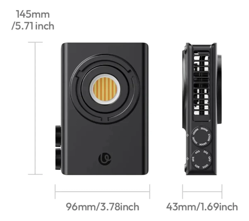 FOCO LED COB 100W BI-COLOR PORTATIL CON MONTURA MINI BOWENS - 6