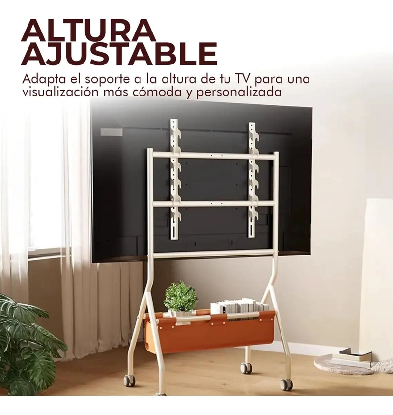 SOPORTE MOVIL PARA TV DE 32 A 75 PULGADAS CON RUEDAS - 7