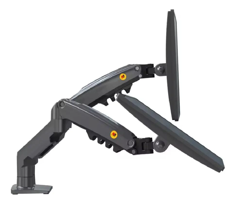 SOPORTE DOBLE ERGONOMICO PARA TV O MONITOR DE 17 A 27 PULGADAS - 2