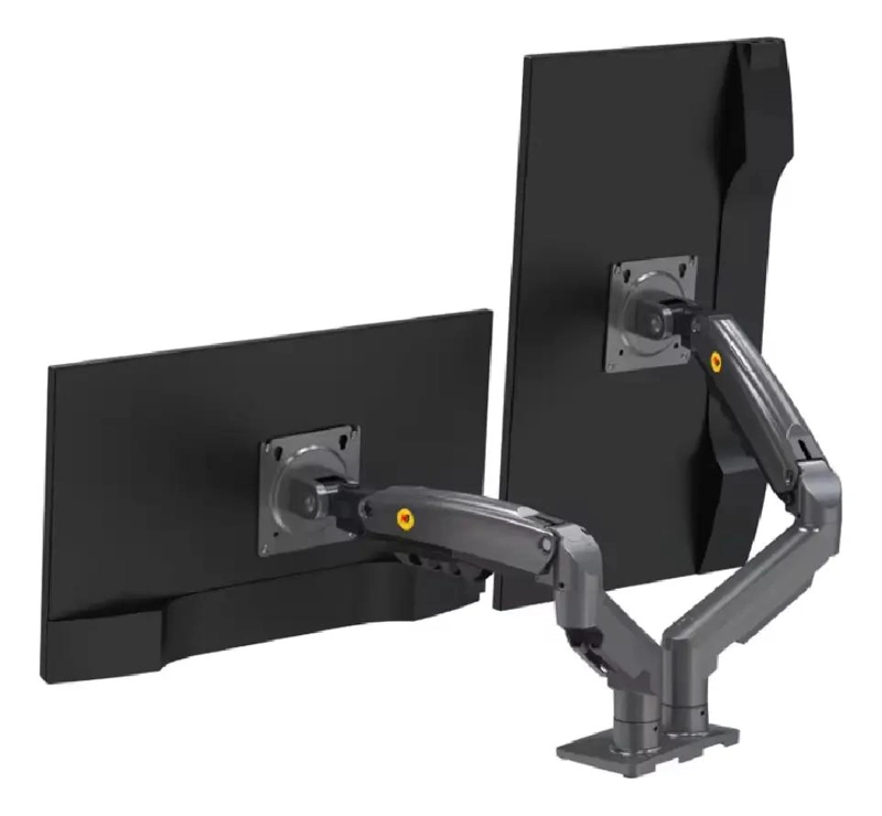 SOPORTE DOBLE ERGONOMICO PARA TV O MONITOR DE 17 A 27 PULGADAS - 3