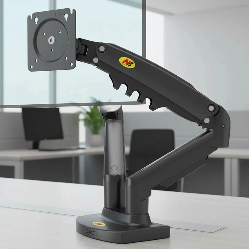 SOPORTE DOBLE ERGONOMICO PARA TV O MONITOR DE 17 A 27 PULGADAS - 8