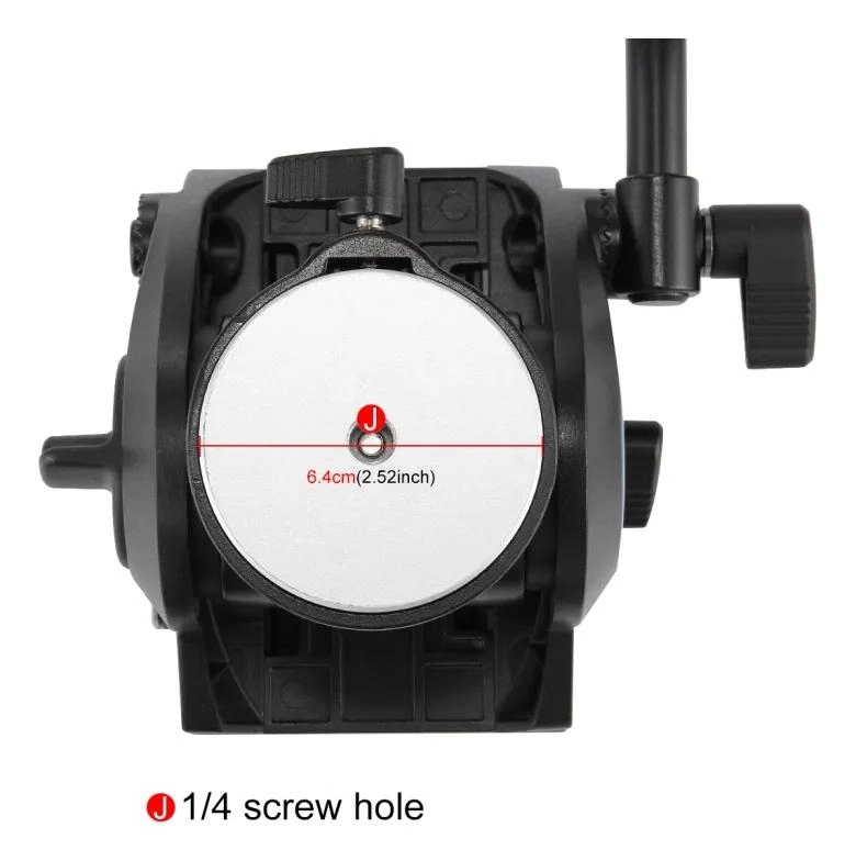CABEZAL FLUIDO PARA TRIPODE CON MOVIMIENTO SUAVE Y CONTROL PRECISO - 7