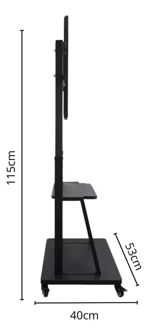 SOPORTE UNIVERSAL PARA TV CON RUEDAS Y BANDEJA CENTRAL - 7