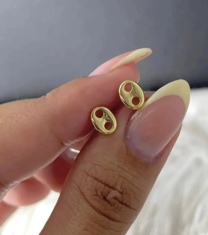 AROS PENDIENTES ELEGANTES EN ORO DE 14 KILATES PARA MUJER - 2