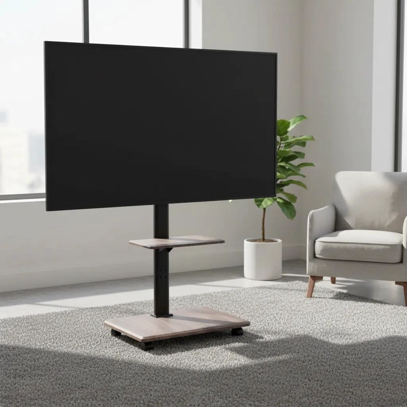 SOPORTE DE TV MOVIL CON RUEDAS PARA PANTALLAS DE 32 A 70 PULGADAS - 1