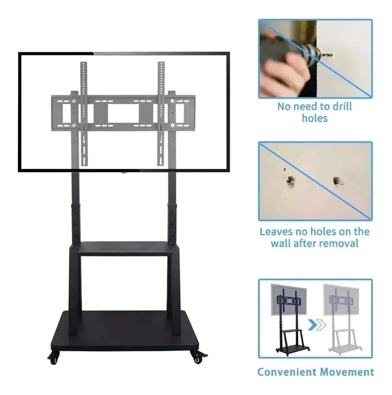 SOPORTE MOVIL PARA TV Y MONITOR DE 32 A 75 PULGADAS - 3