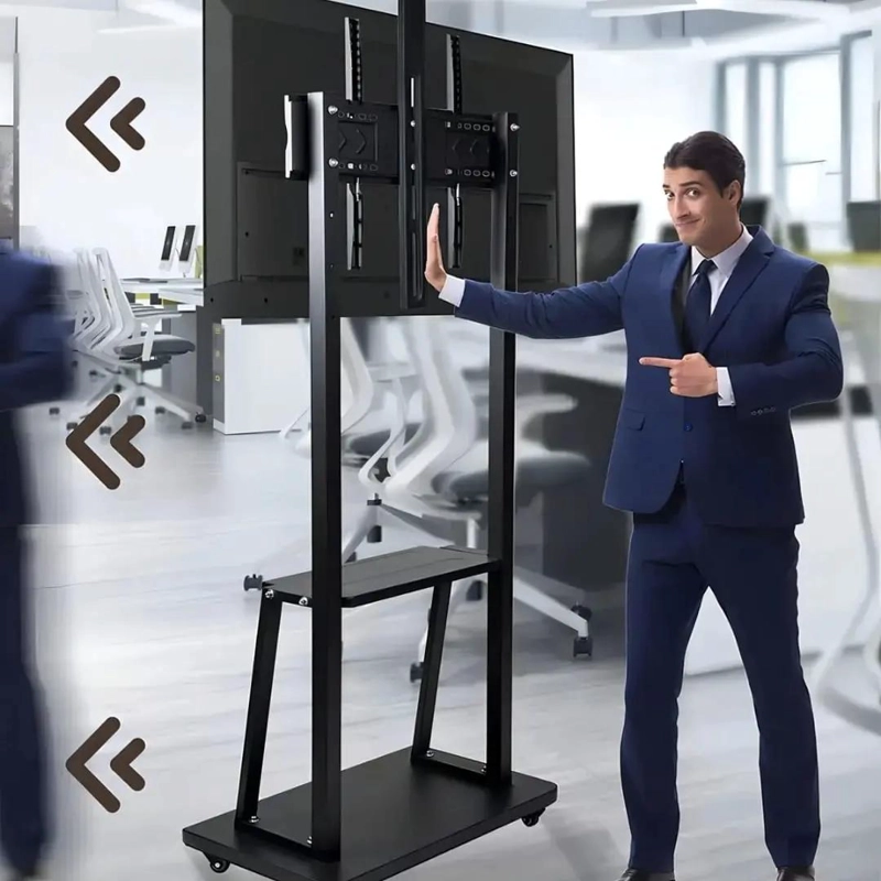 SOPORTE MOVIL PARA TV Y MONITOR DE 32 A 75 PULGADAS - 6