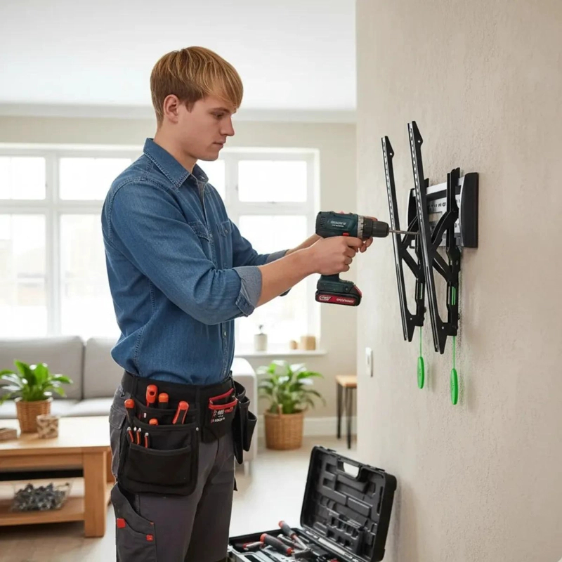 SOPORTE INCLINABLE PARA TV DE 32 A 65 PULGADAS CON SEGURIDAD - 7
