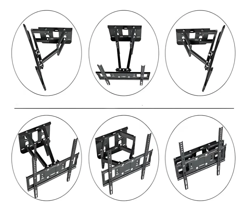 SOPORTE ARTICULADO PARA TV DE 32 A 85 PULGADAS COLOR NEGRO - 5