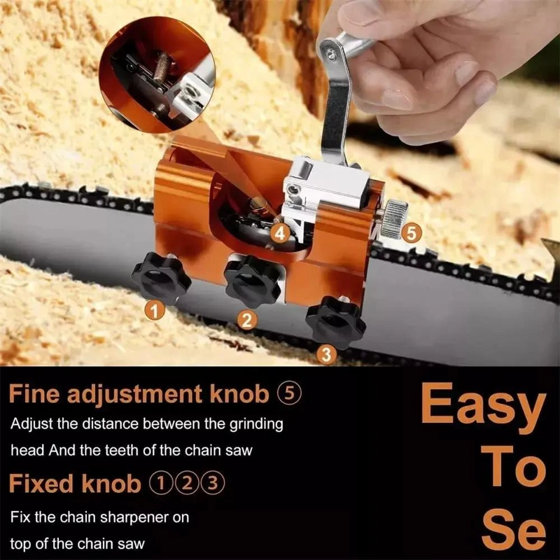 AFILADORA MANUAL PARA CADENA DE MOTOSIERRA CON DISEÑO ERGONOMICO - 8