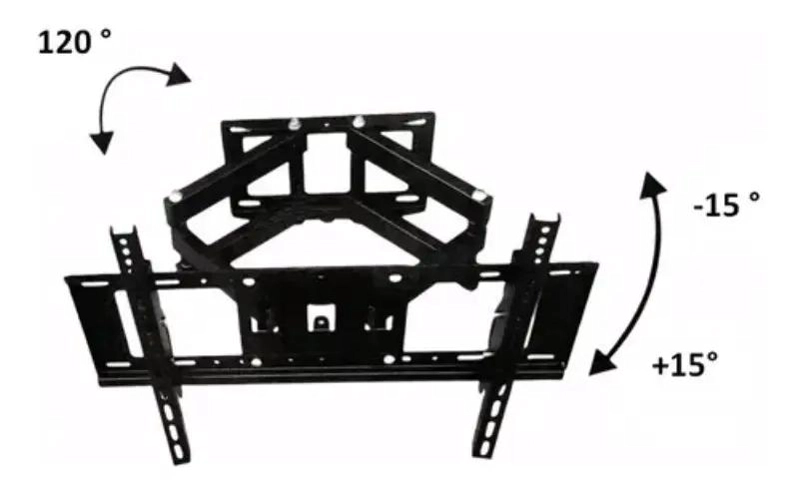 SOPORTE DE PARED PARA TELEVISOR AJUSTABLE 40-80 PULGADAS - 6