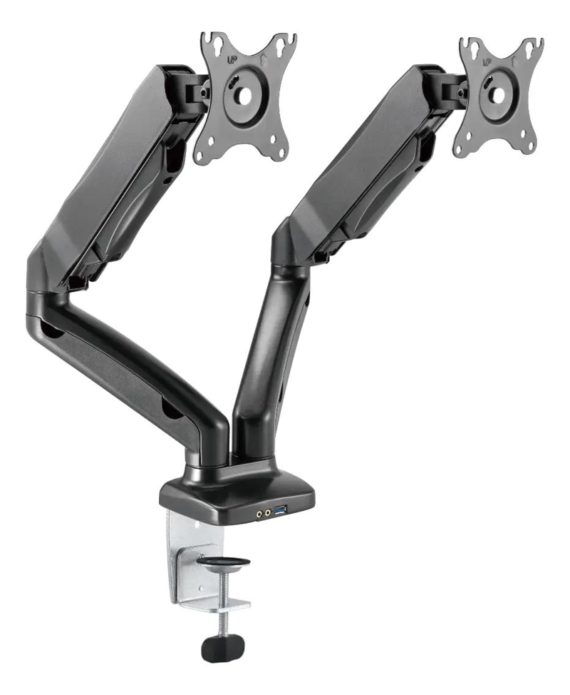 SOPORTE DOBLE NEUMATICO PARA MONITORES DE 13 A 32 PULGADAS - 6