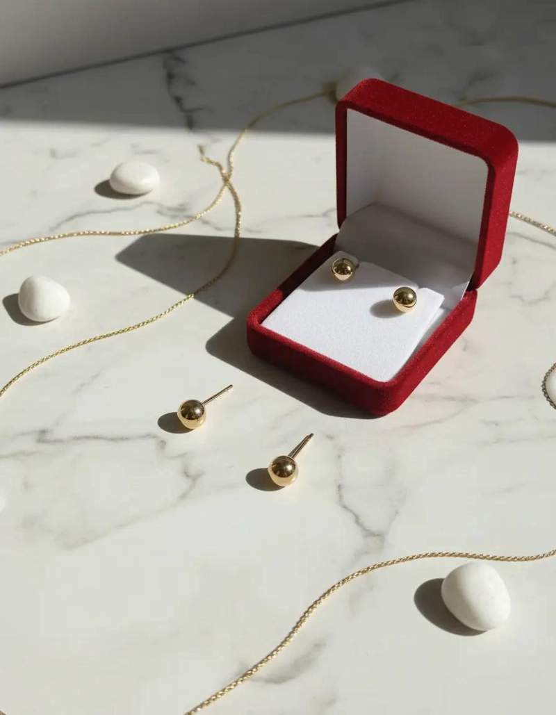 AROS DE ORO DE 5 MILIMETROS CON ESTUCHE DE REGALO - 3