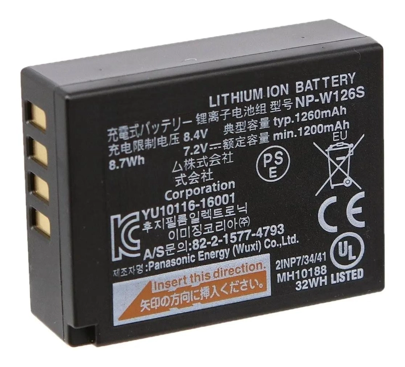 BATERIA RECARGABLE NP-W126S PARA CAMARAS FUJIFILM - 6