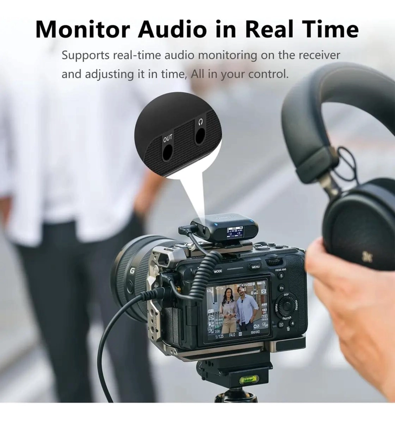 MICROFONO INALAMBRICO COMPACTO PARA GRABACIONES DE AUDIO - 3