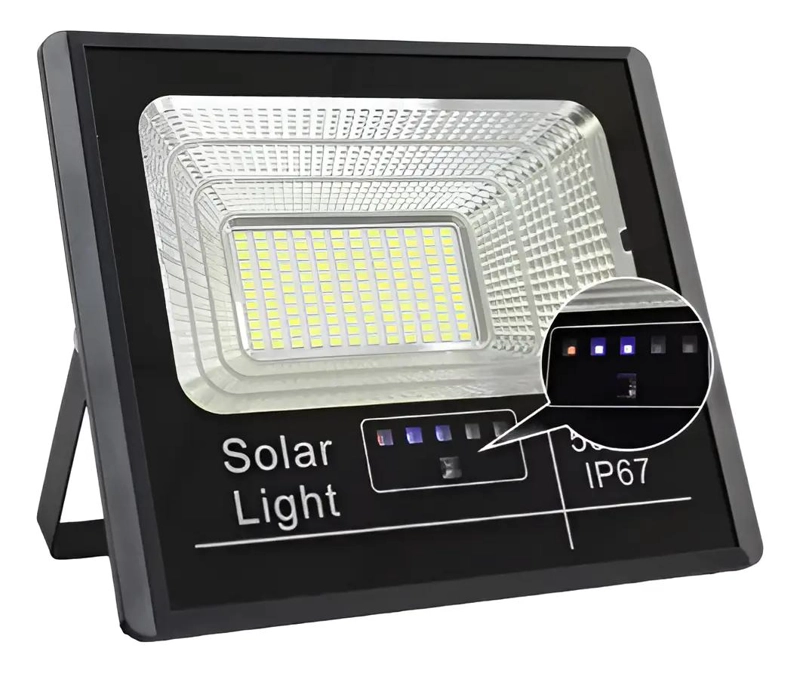 REFLECTOR LED SOLAR DE 500W CON PANEL SOLAR INTEGRADO - 4