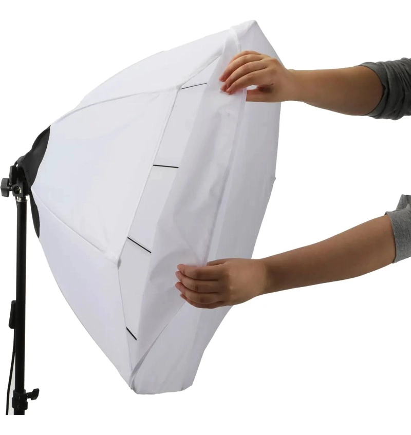 KIT DE ILUMINACION PROFESIONAL CON 3 LUCES BICOLOR Y SOFTBOX - 4