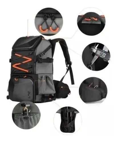 MOCHILA PARA FOTOGRAFIA CON COMPARTIMENTOS AJUSTABLES Y RESISTENTE AL AGUA - 2