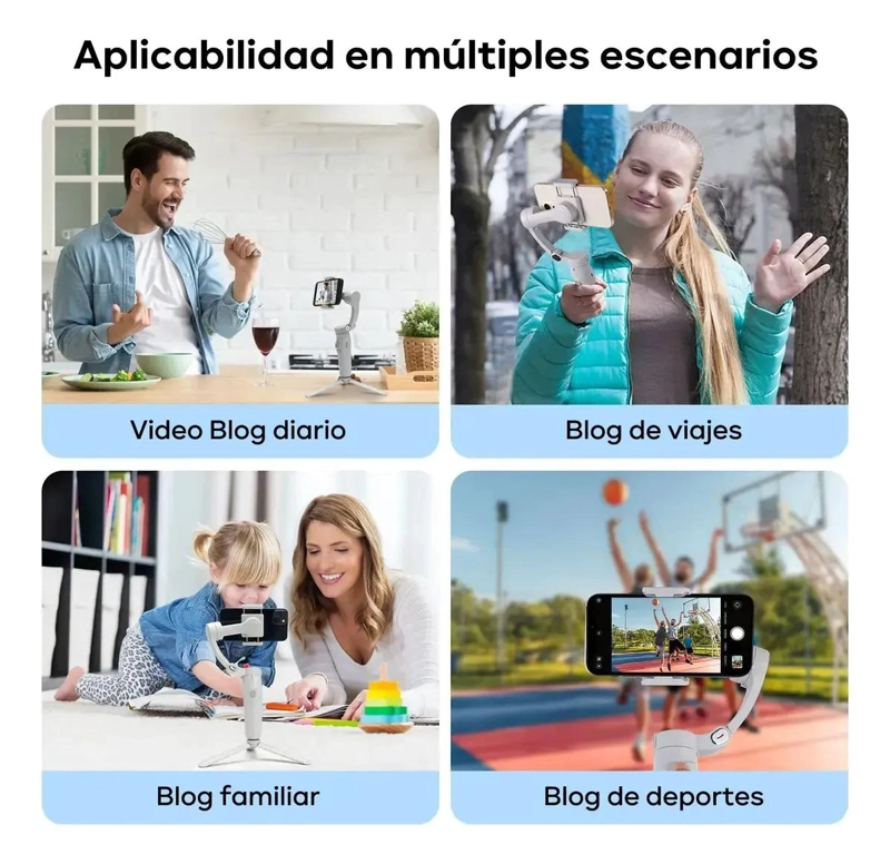 ESTABILIZADOR PLEGABLE DE 3 EJES PARA SMARTPHONE - 5