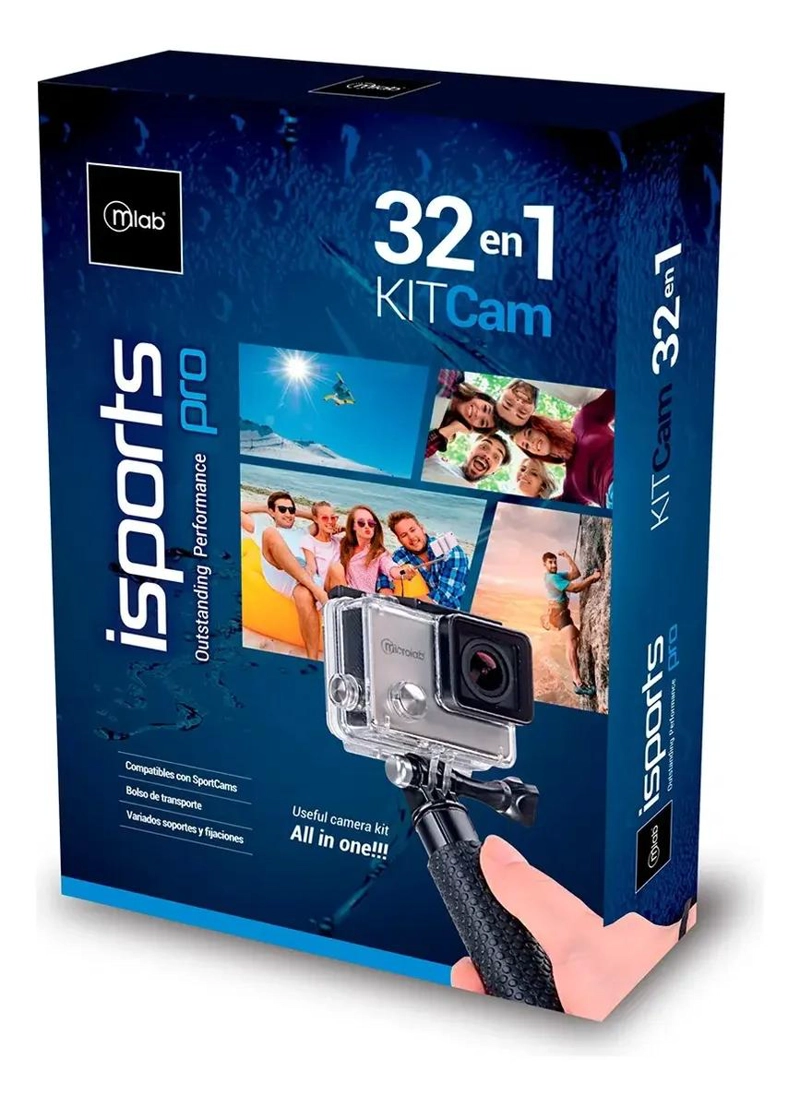 KIT DE ACCESORIOS 32 EN 1 PARA CAMARA DEPORTIVA - 5