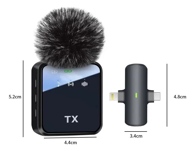 COMBO PROFESIONAL DE MICROFONO INALAMBRICO Y LUZ LED CON TRIPODE - 10