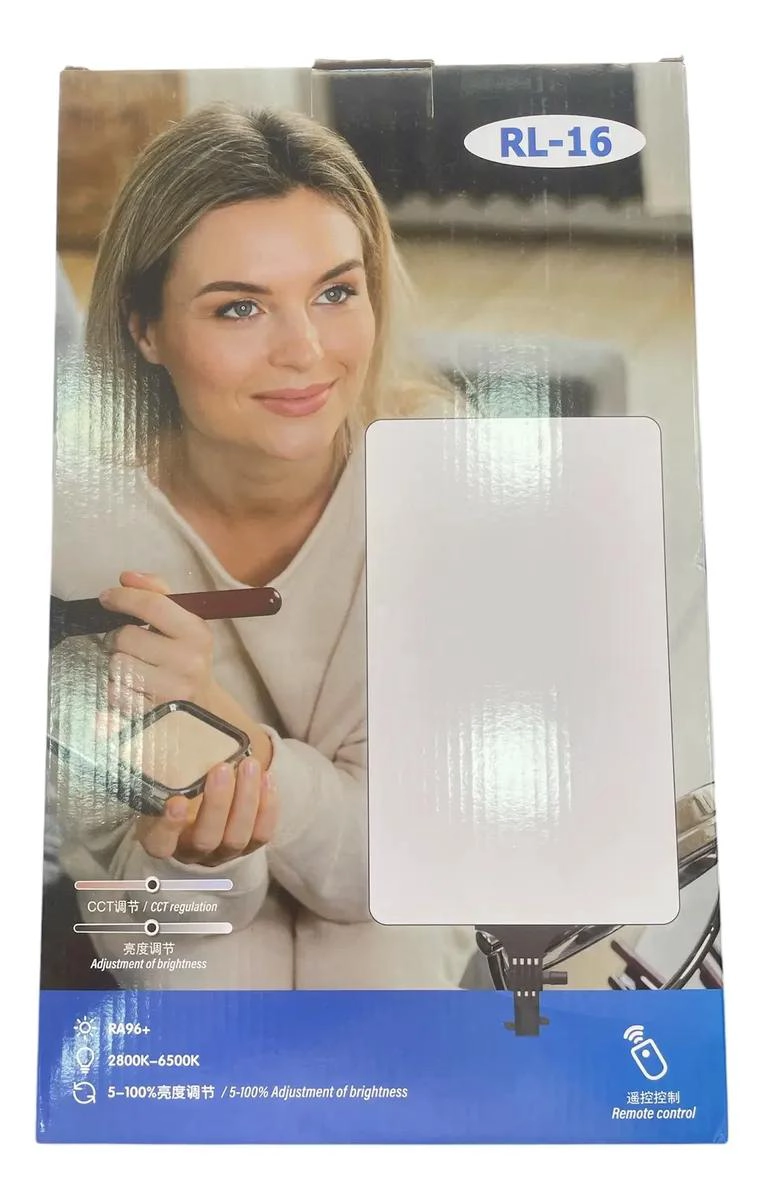COMBO PROFESIONAL DE MICROFONO INALAMBRICO Y LUZ LED CON TRIPODE - 4