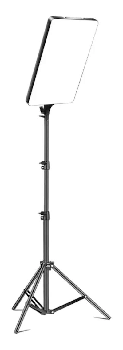COMBO PROFESIONAL DE MICROFONO INALAMBRICO Y LUZ LED CON TRIPODE - 7