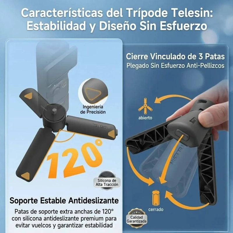 KIT DE VLOGGING CON EMPUÑADURA Y LUZ LED AJUSTABLE - 10