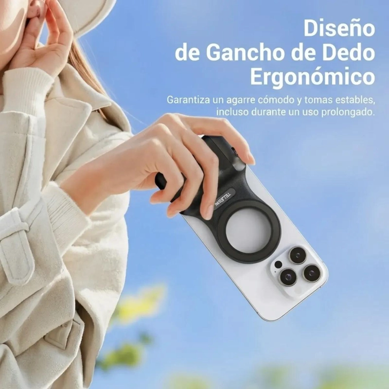 SOPORTE MAGNE TICO ERGONOMICO PARA CELULAR CON CONTROL REMOTO - 2
