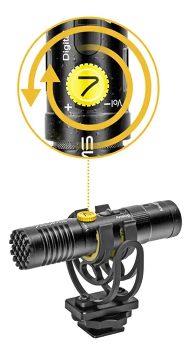 MICROFONO SHOTGUN MINBO M1 CARDIOIDE USB-C Y 3.5MM - 6